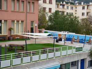 Réaménagement paysagiste de la cour du Lycée Claret à Toulon