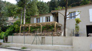 Création d’une terrasse en bois à Sollies près de Toulon