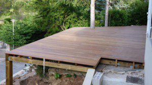 Création d’une terrasse en bois à Sollies près de Toulon